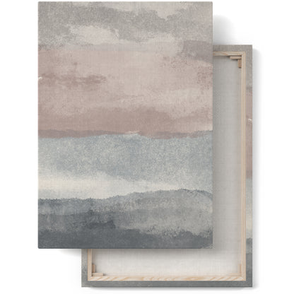 Nordic Landscape Painted Abstract Canvas Print