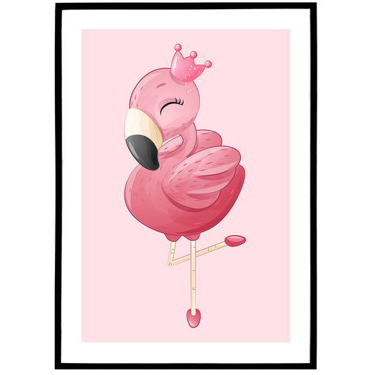 Little Flamingo No.2 Poster