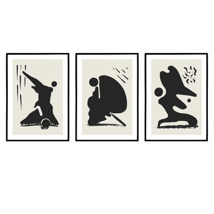 Set of 3 Moore Sculpture Posters