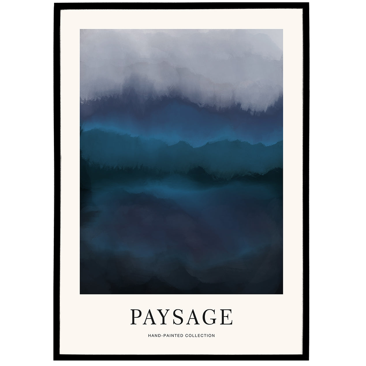 Dark Paysage Hand Painted Poster