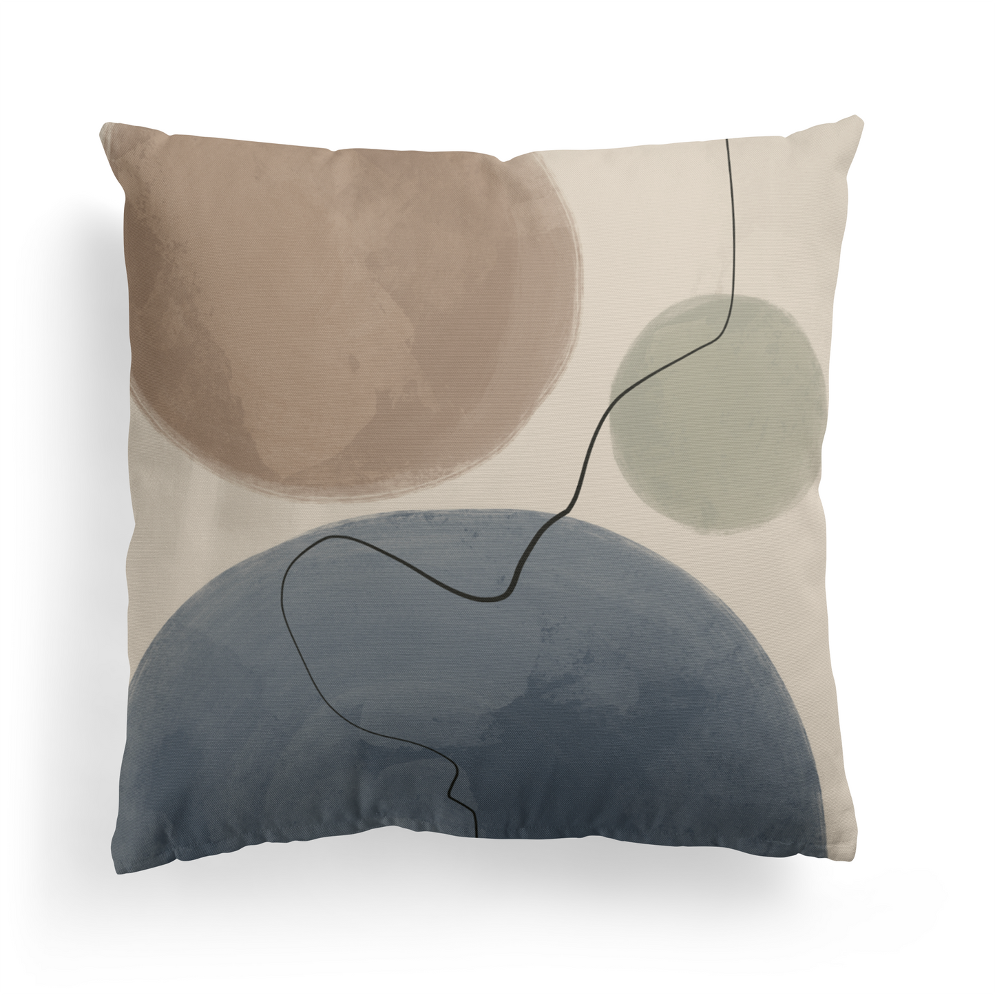 Modern Geometric Painted Boho Throw Pillow