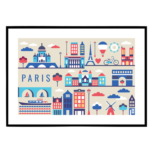 Modern Paris Horizontal Print