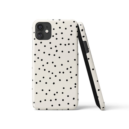 Black Polka Dots iPhone Case