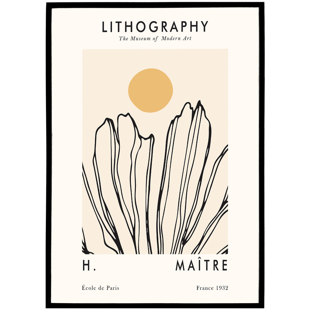 Lithography - Museum of Modern Art Exhibition Poster