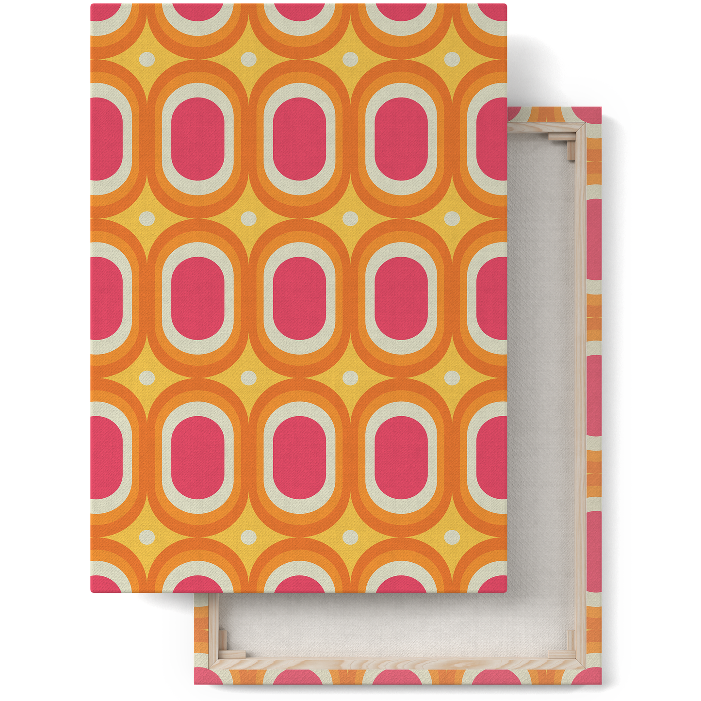 Retro Colorful PRL Pattern Canvas Print