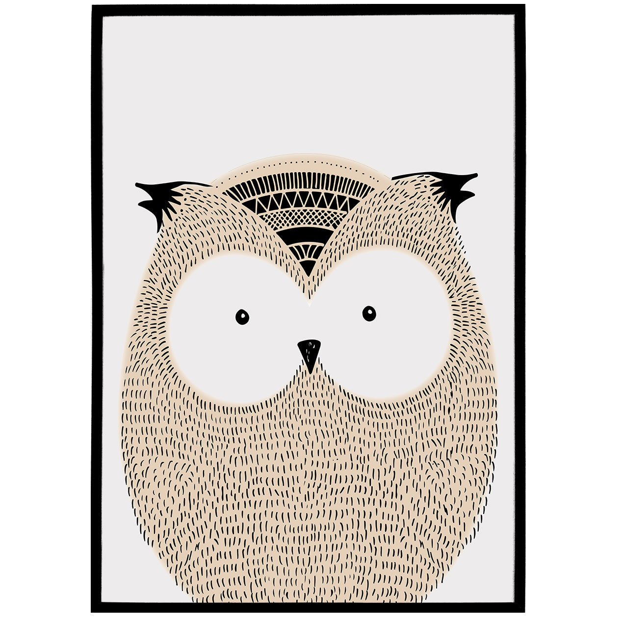 Scandinavian Owl Poster