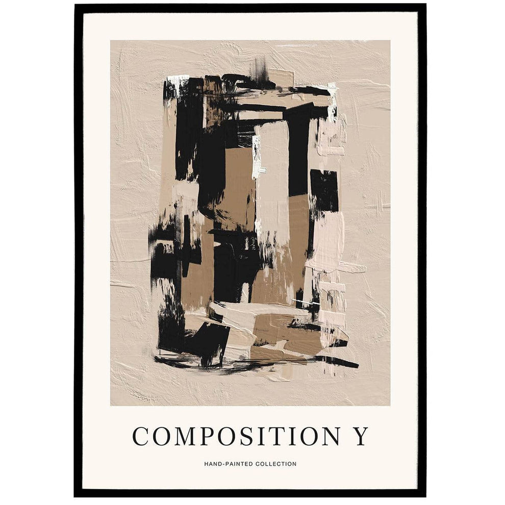 Composition Y Modern Abstract Poster – HypeSheriff