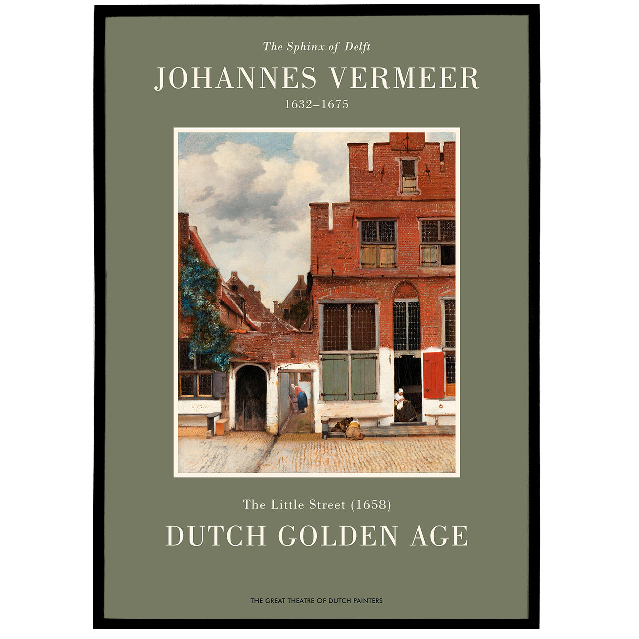 J. Vermeer, The Little Street Poster