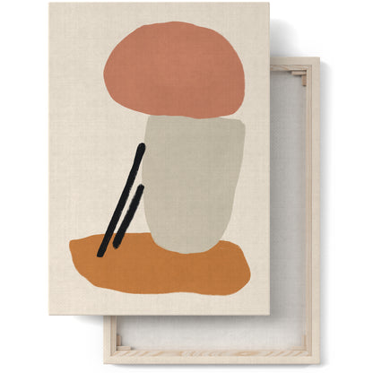 Danish Modern Beige Canvas Print