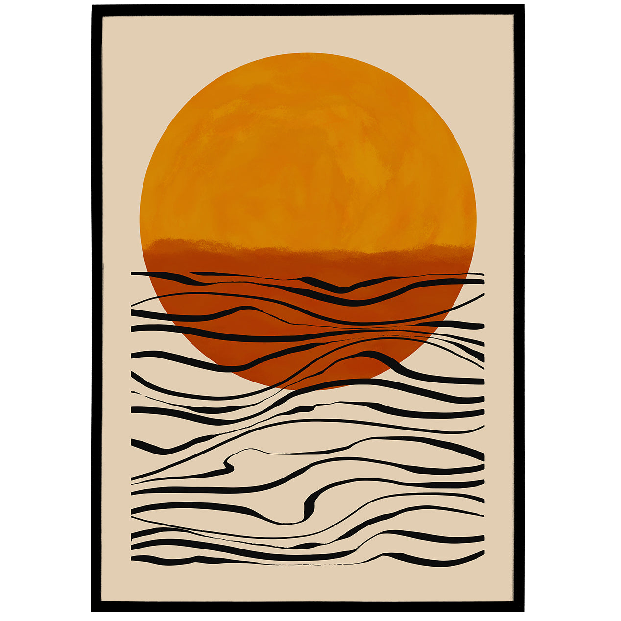 Bohemian Modern Sun Poster