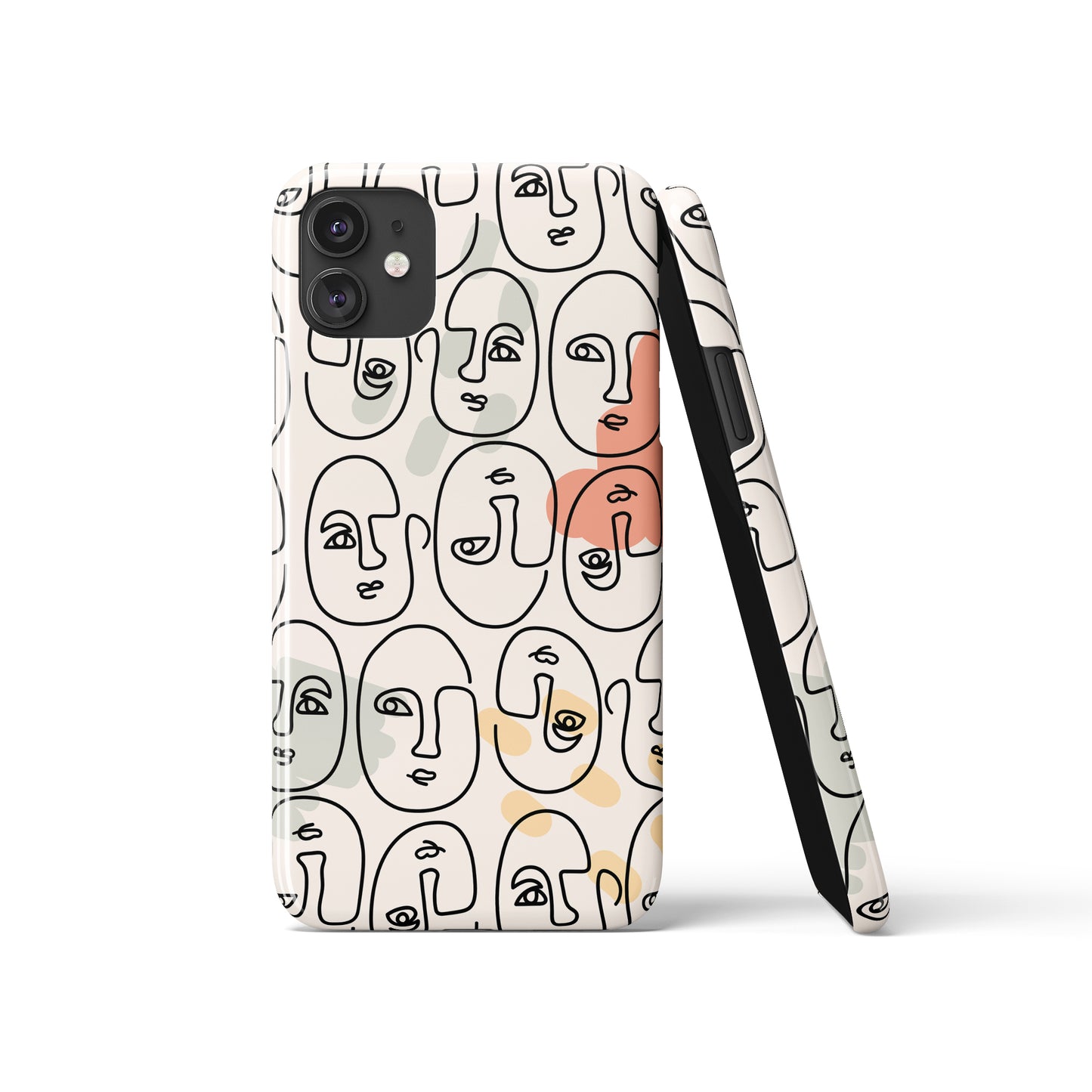 Line Art Faces iPhone Case