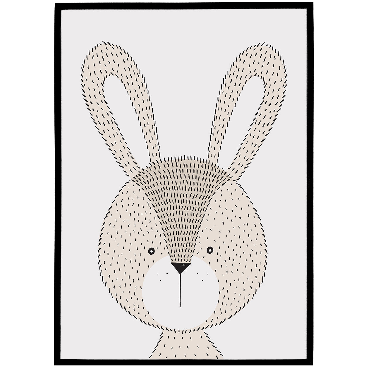 Scandinavian Rabbit Poster