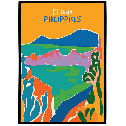 El Nido, Philippines Travel Poster