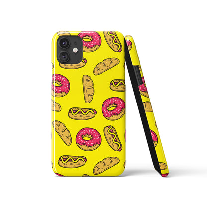 Pink Donut, Foodie Pattern iPhone Case