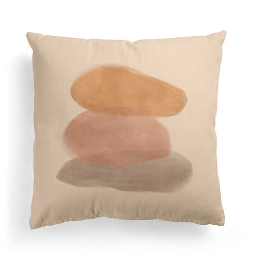 Handdrawn Abstract Shapes Throw Pillow