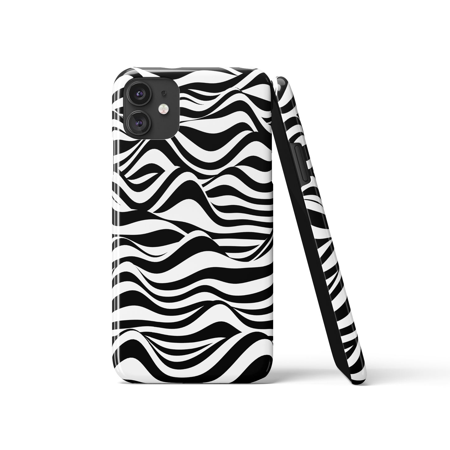 Abstract Black and White iPhone Case