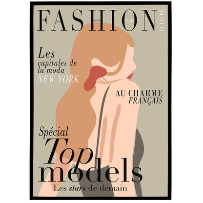 Fashion Magazine Cover Poster