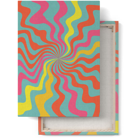 Colorful Groovy Canvas Print