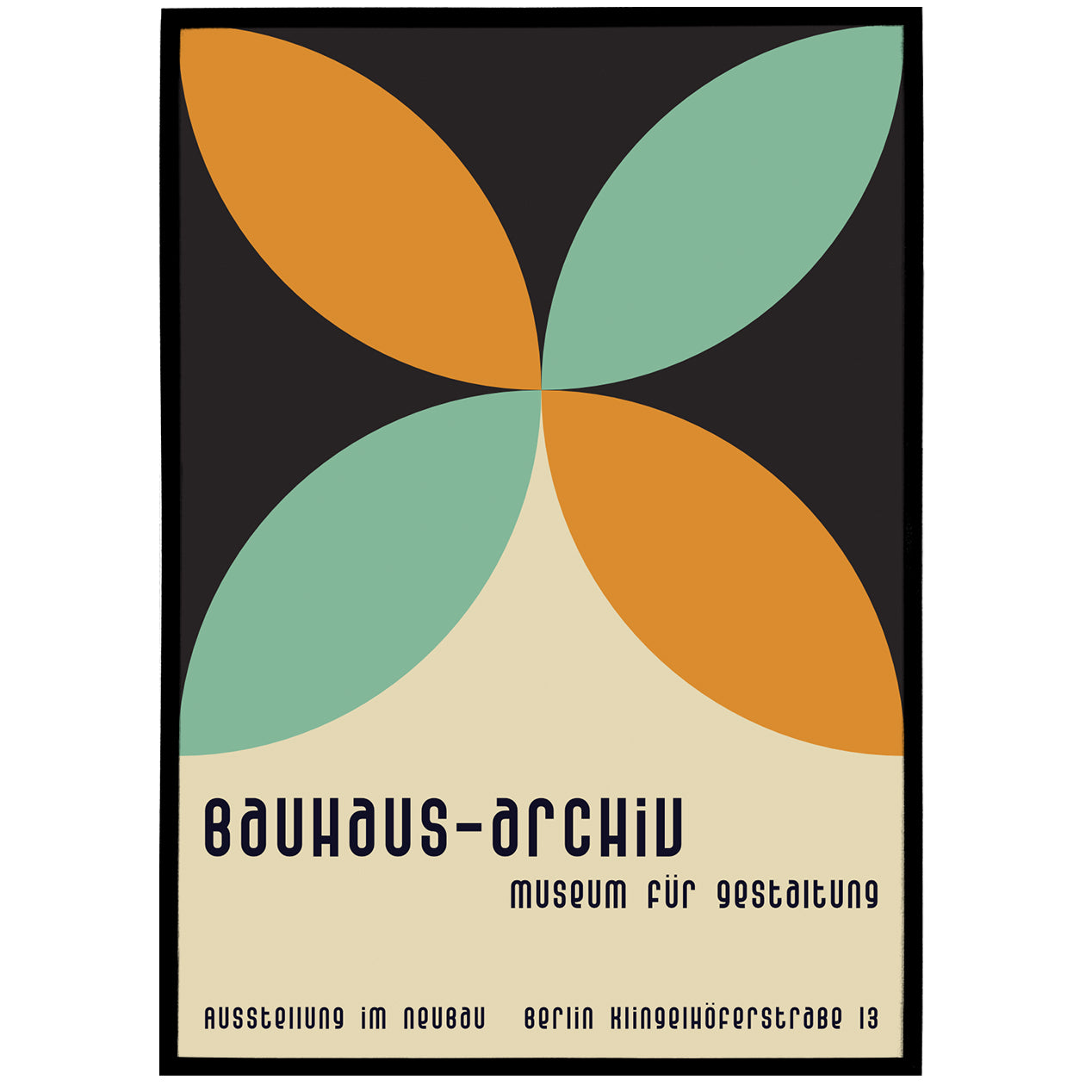 Geometric Bauhaus-Archiv Poster