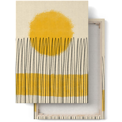 Rustic Sun Painted Abstract Canvas Print