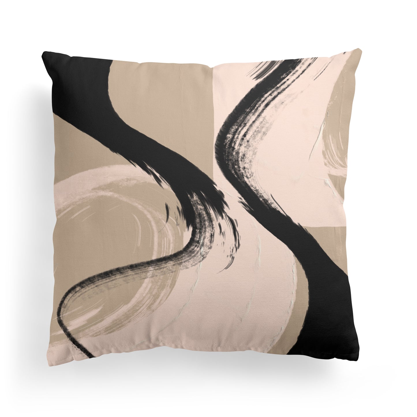 Scandinavian Brushes Modern Art Throw Pillow