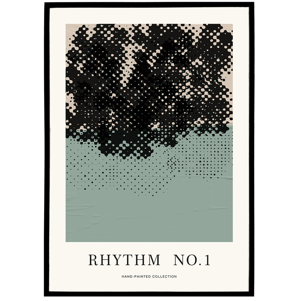 Rhythm No1 Abstract Modern Poster