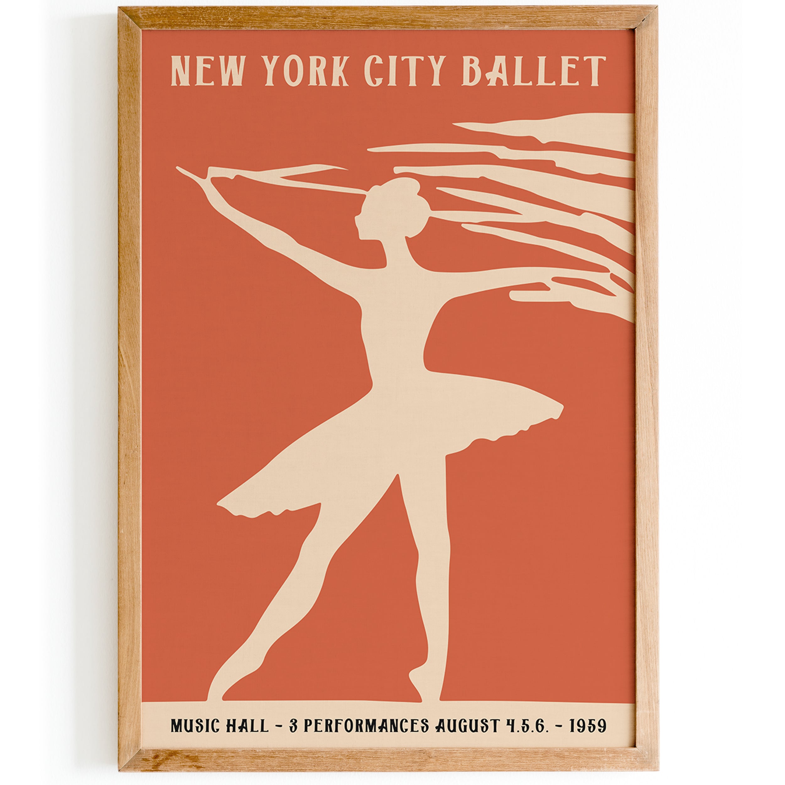 Retro Ballerina Wall Art Poster – HypeSheriff