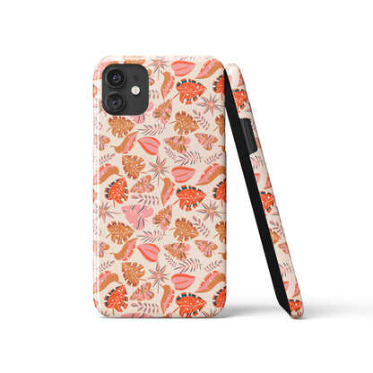 iPhone Case with Floral Cozy Pattern