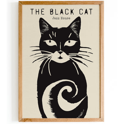 The Black Cat Jazz House Poster