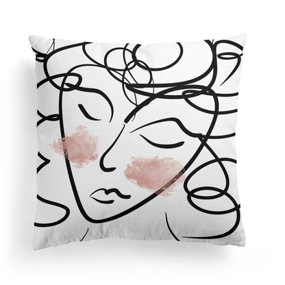 Cute Sleeping Charlotte Woman Throw Pillow