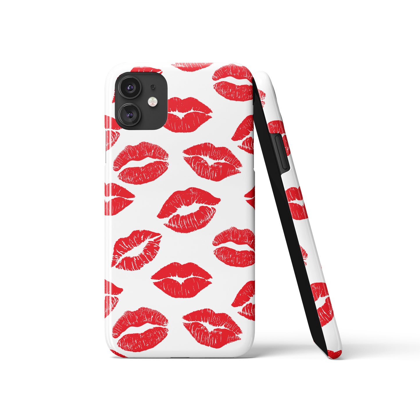 Red Lips Pattern iPhone Case