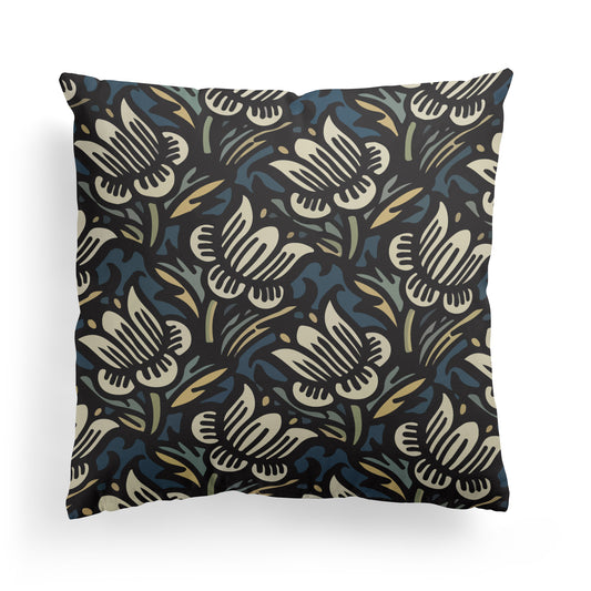 Floral Art Nouveau Pillow