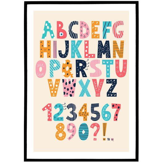 Colorful Alphabet Poster