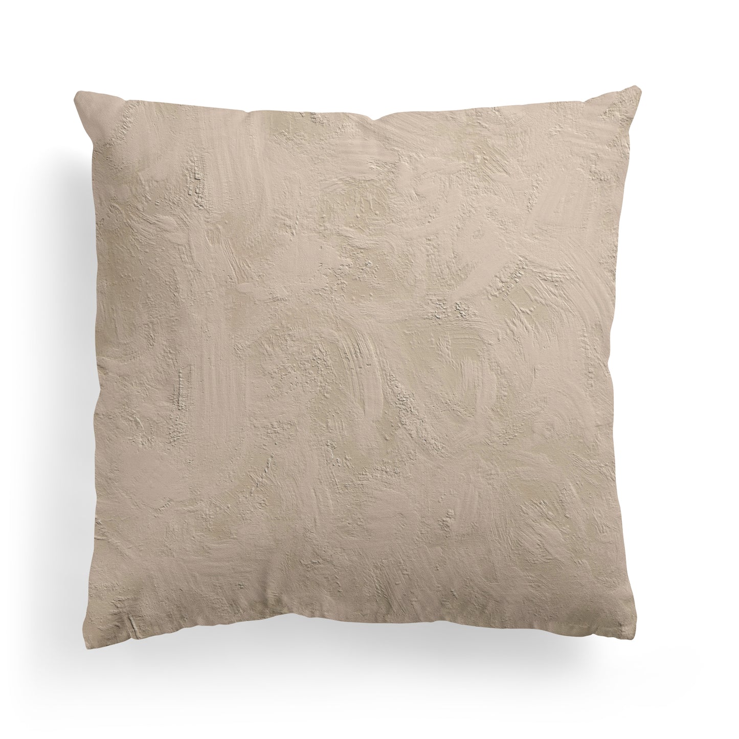 Beige Minimalist Painting Throw Pillow