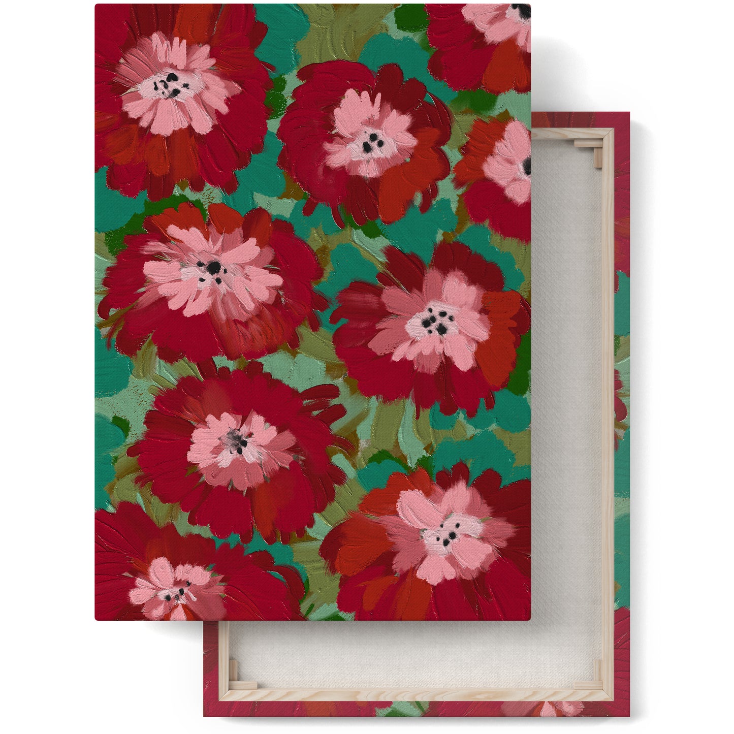 Painted Floral Jubilee Canvas Print