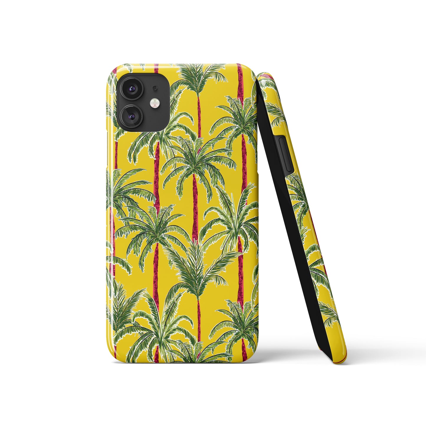 Yellow Exotic Palms Tree iPhone Case