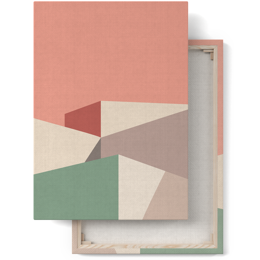 Pastel Modern Bauhaus Canvas Print