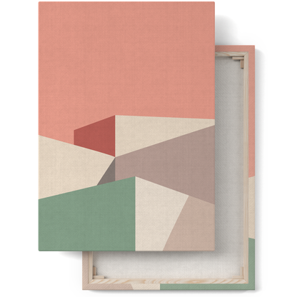 Pastel Modern Bauhaus Canvas Print