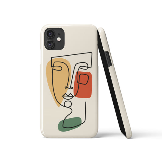 Cubism Picasso Line Art iPhone Case