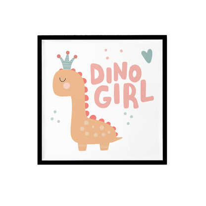 Dino Girl Print