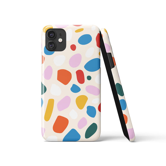 Modern Colorful Abstract Pattern iPhone Case