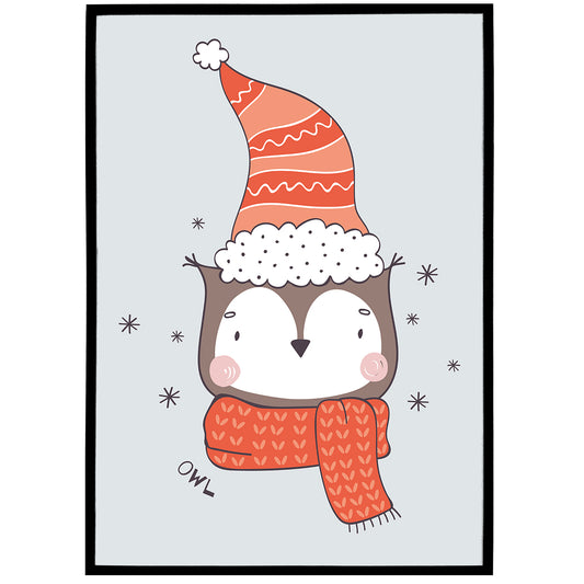 Winter Owl Poster