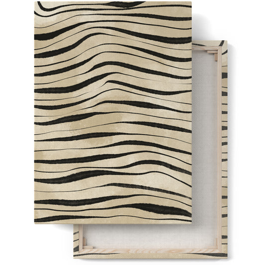 Beige Interior Design Abstract Canvas Print