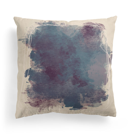 Eclectic Abstract Painting Throw Pillow