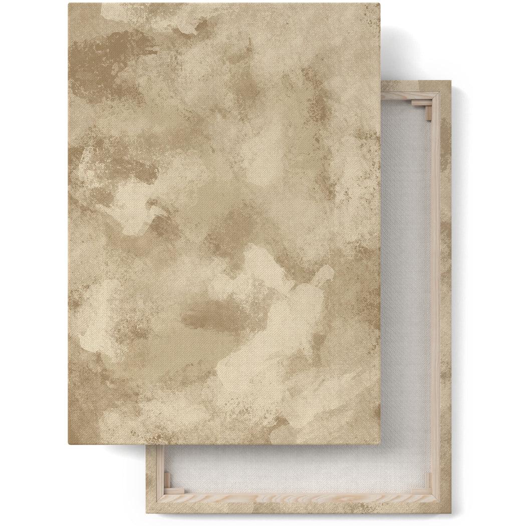 Neutral Beige Abstract Canvas Print
