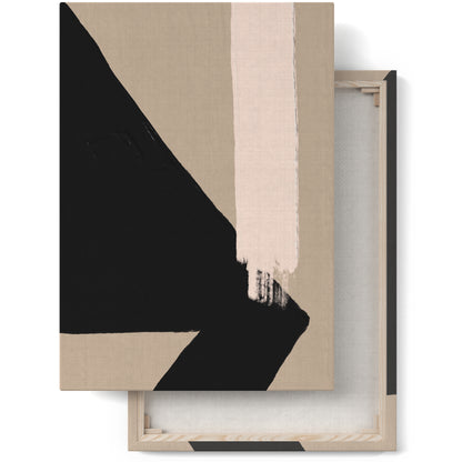 Black&Beige Modern Canvas Print