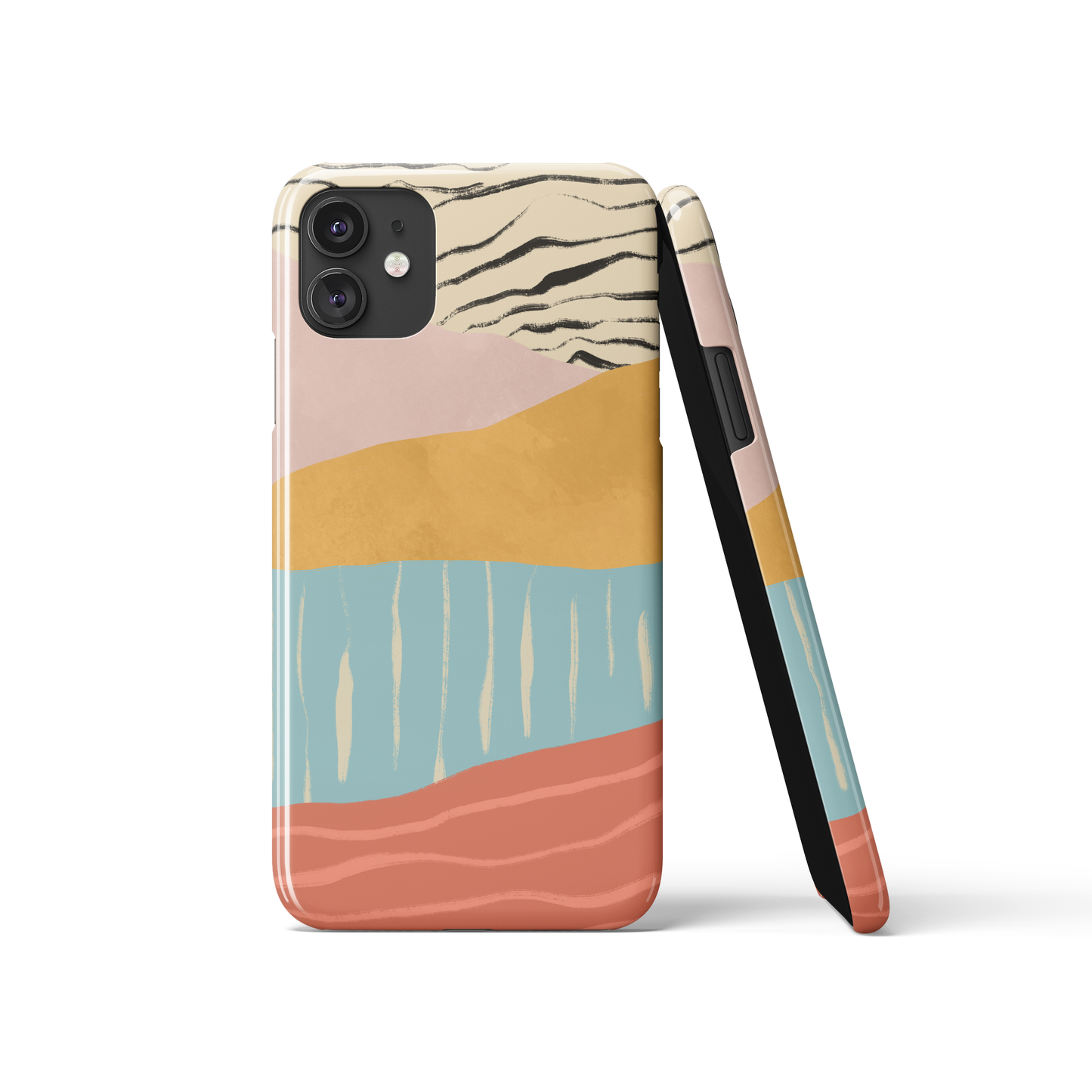 Abstract Colorful Landscape iPhone Case