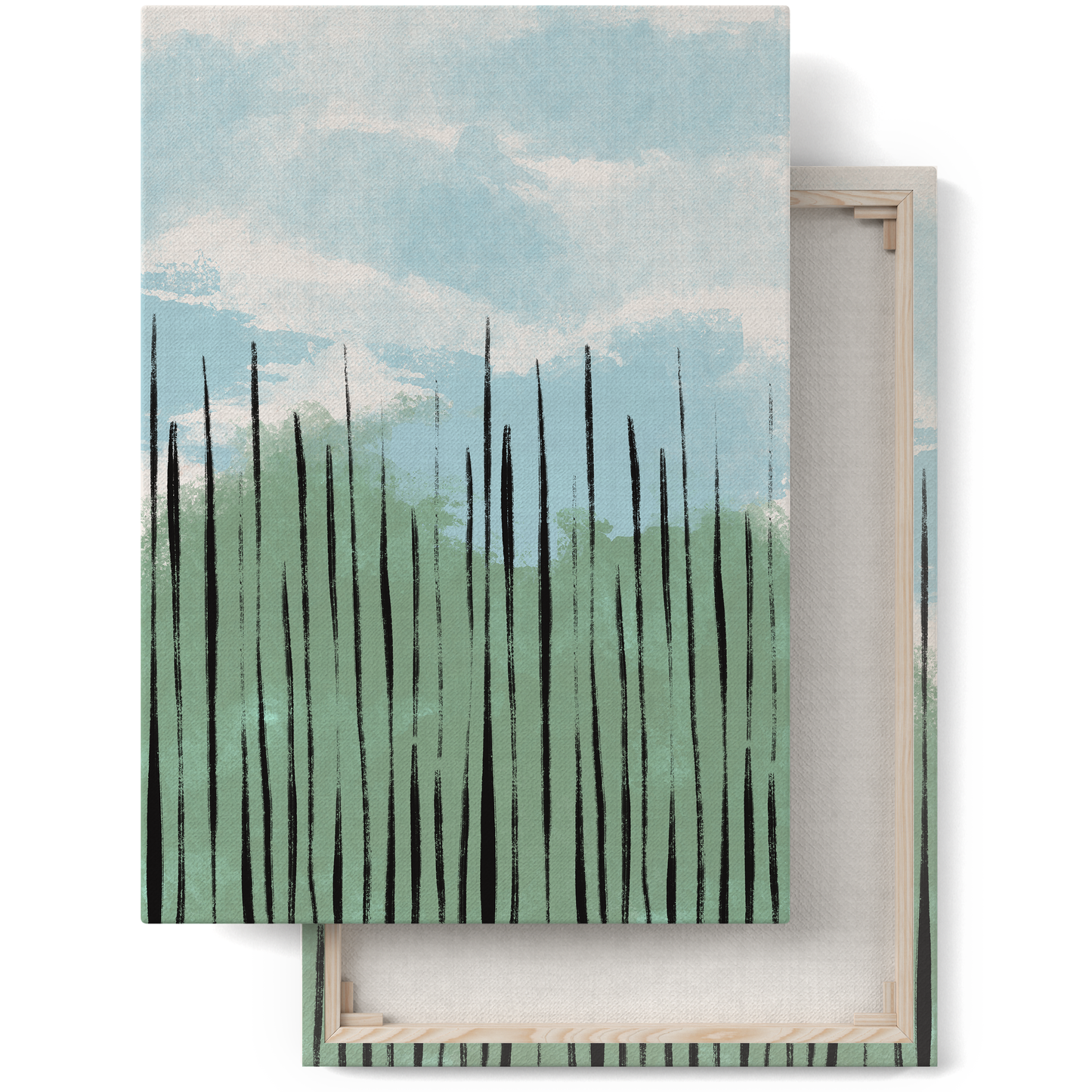 Painted Landscape Wall Art Canvas Print