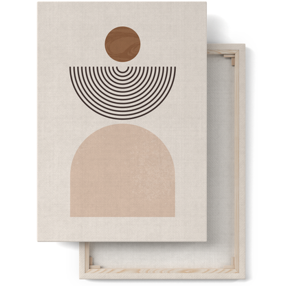 Minimalist Line Art Mid Century Canvas Print