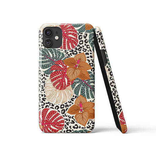 Elegant Tropical Beige iPhone Case